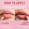 VIOLA HOUSE Lipstick Lip Liner Set, Matte Lipstick Liquid, Lip