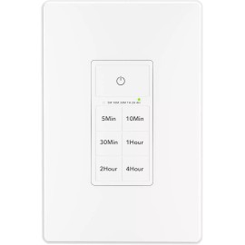 BN-LINK Countdown Timer Switch for Exhaust Fan, Bathroom Fan Light Switch Timer