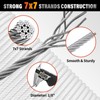CELYND Stainless Steel Cable for Railing - 100FT 1/8" T316