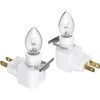 360-Degree Rotating Night Light Socket with Switch, 7W C7 Bulb