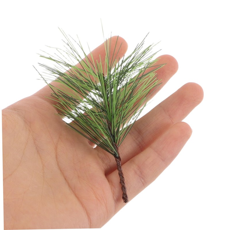 ULTECHNOVO 60pcs Faux Pine Branches Realistic Pine Needles for Christmas