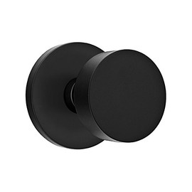 Disc Rosette Door Set with Disc Knobs Privacy in Matte Black