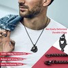 Retro Viking Necklace Mens Raven Pendant Neck Chains for Female
