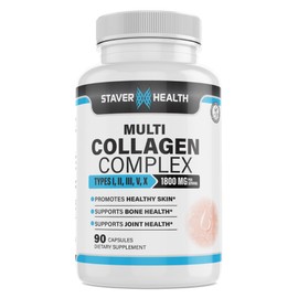 Staver Health Multi Collagen Complex Types I, II, III, V, X, 90 Capsules
