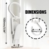Kyuionty 12 Pcs Plastic Swivel Hanging Hooks Super Strong Rotating