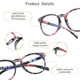 LifeArt Blue Light Blocking Glasses Anti Eyestrain Computer Reading Gaming Glasses TV Glasses for Women Men Anti Glare