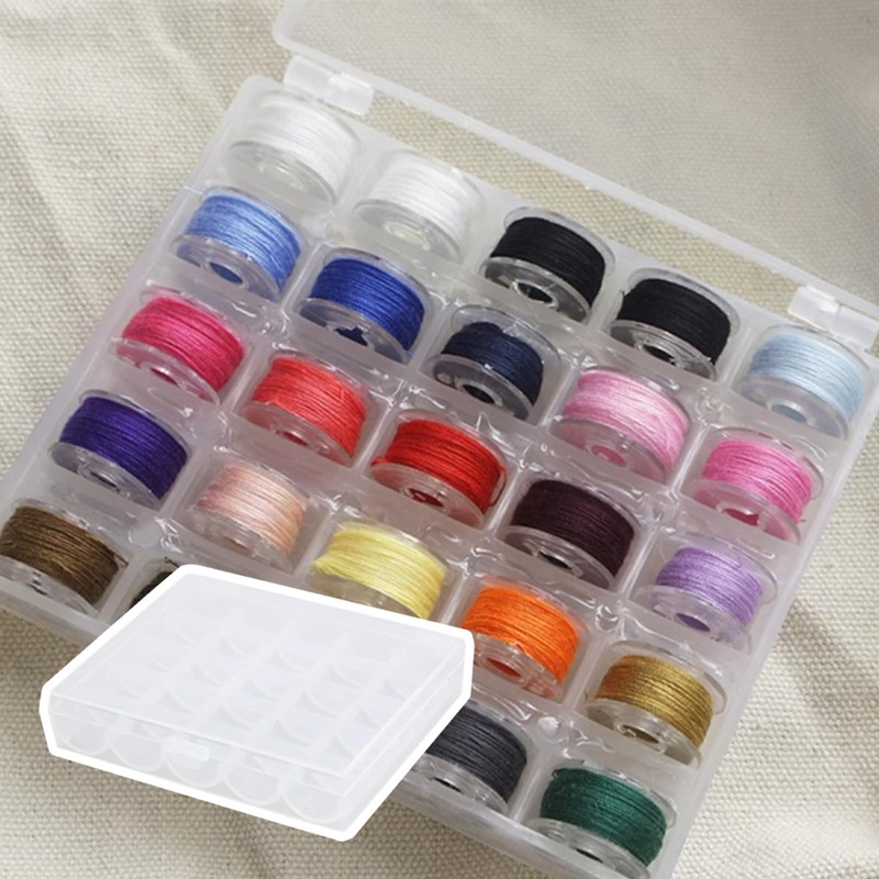 SpetngSake 25 Compartments Sewing Thread Storage, Embroidery Thread Storage, Reel