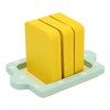 Toaster Toy Set Safe Durable Solidwood Round Edges Hand Eye