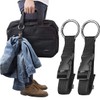 Clysburtuony 2 pcs Luggage Straps with Ring Hooks and Buckle