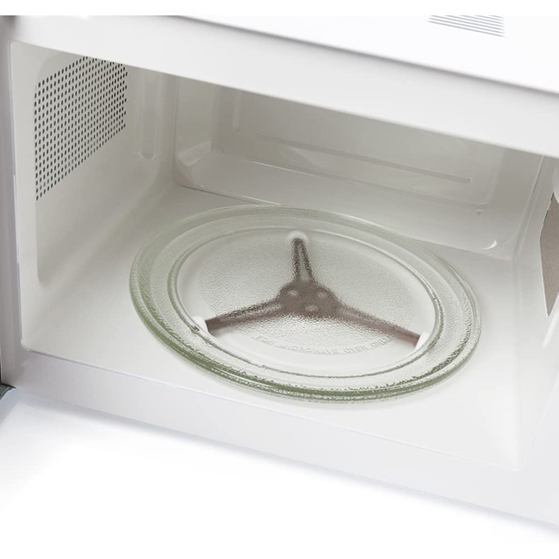 1-Pack Microwave Oven Flat Turntable Ring Roller Glass Plate Tray