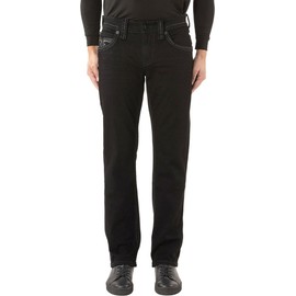 Rock Revival - Mens Justinn J203R Straight Jeans, Color Black, Size: 28W x 32L