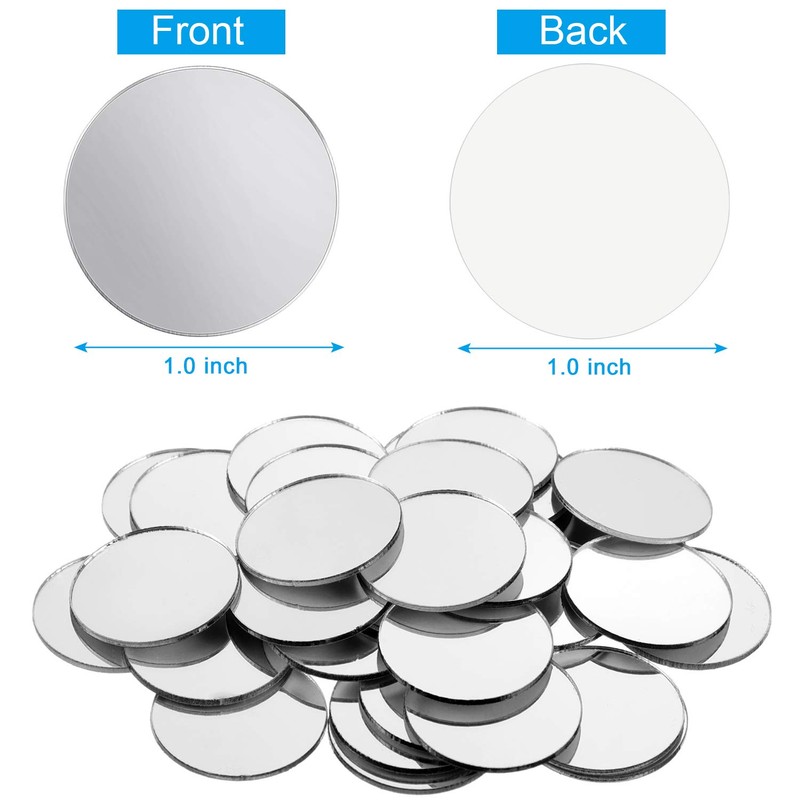 Mini Size Acrylic Round Mirror Adhesive Small Round Mirror Circles