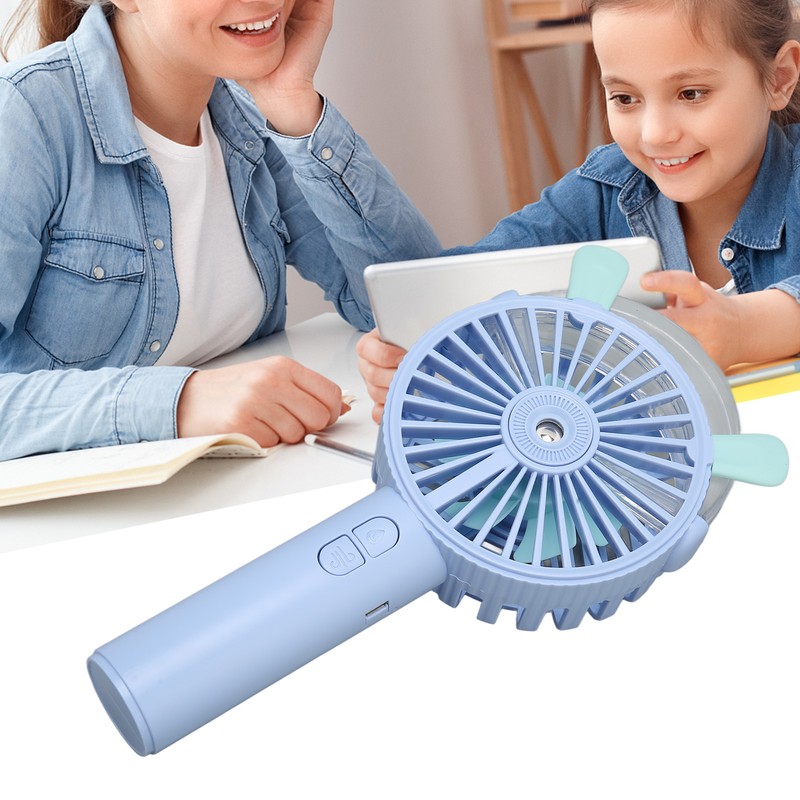 Handheld Fan Automatic Spraying USB Charging Humanized Grille Design Low