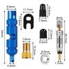 KASESSS Presta Valve Core Replacement Set, Brass Valve Core Replacement