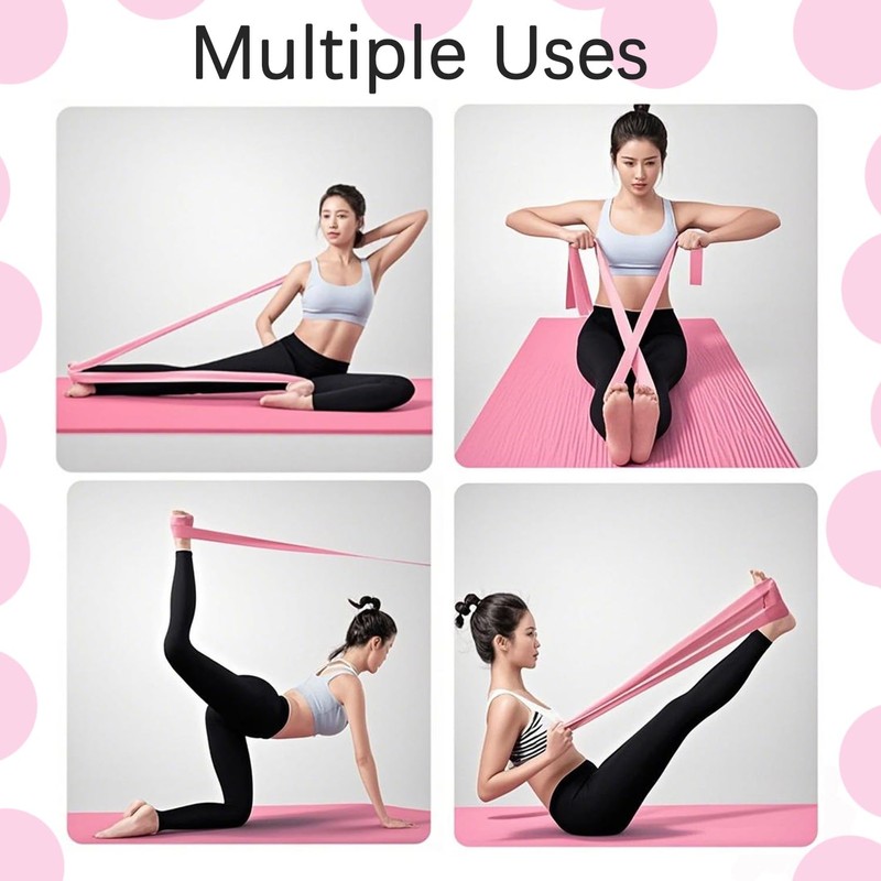 3 Piece Professional Latex Elastic Bands,Resistance Bands Set for Home