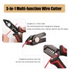 6.3" Wire Cutters, Side Cutter 3 in-1 Cable Cutters for