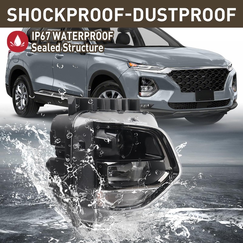 Duolctrams Halogen Projector Non-LED Headlight Assembly Compatible with 2019 2020