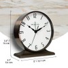 PresenTime & Co Lewis Mantel Alarm Clock, 5.5 x 5