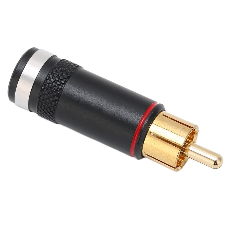 Preffair R1764 RCA Audio Plug 24K Gold Plated Signal Cable