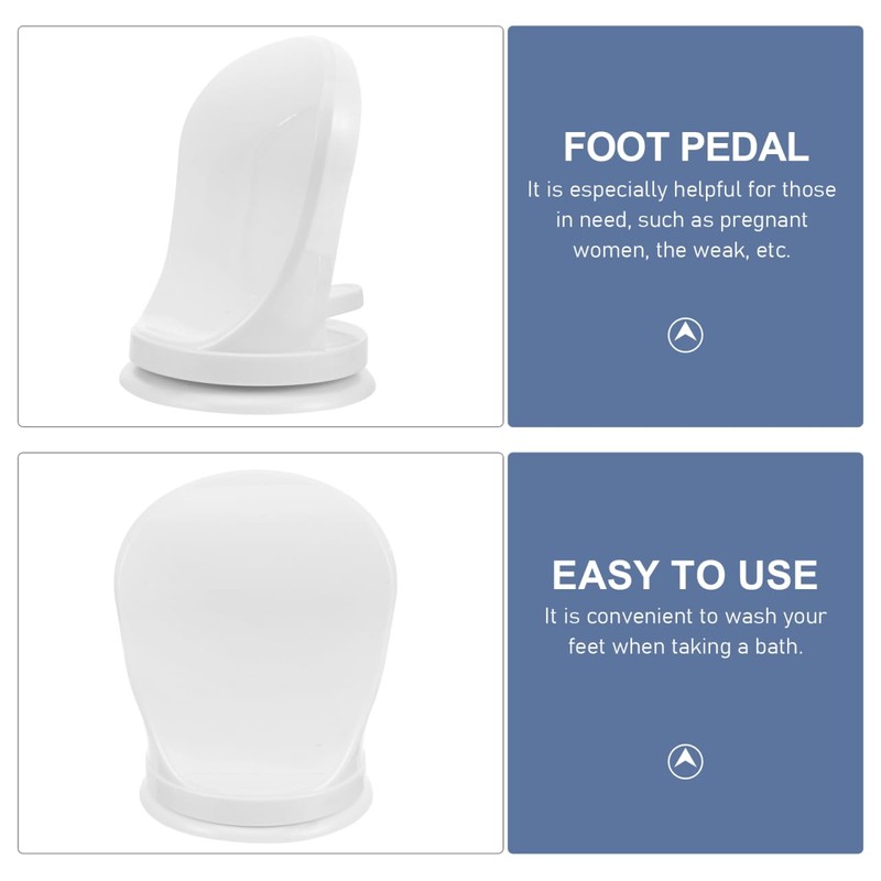 Healvian Wall-Mounted Shower Foot Rest Stool for Washing and Shaving,