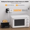 7 in 1 Presa Multipla con 1 Schuko e 2
