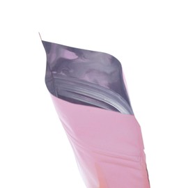 QQ Studio 100 Double-Sided Pastel Glossy Colored QuickQlick Flat Beauty Cosmetic Water-Resistant Bags (7x10cm (2.7x3.9"), Pink)