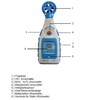 PeakTech P 5170 Impeller Anemometer Digital Wind Gauge for Wind