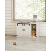 Hzuaneri Cat Litter Box Enclosure, Hidden Litter Box Cabinet Furniture