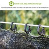 100 Shade Net Hooks, Plastic Hanging Hooks for Greenhouse, Shade