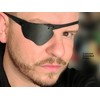Eye Patch, Black, Concave, Air Vents, Adult Size, Kydex Body,