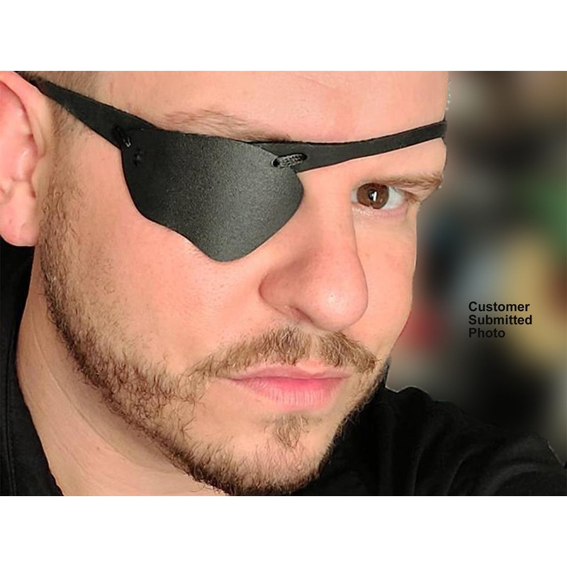 Eye Patch, Black, Concave, Air Vents, Adult Size, Kydex Body,