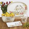 Certified International Sweet Bunny Round Pass Along Serving Plate, 12"