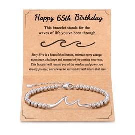 Tarsus 65th Birthday Gifts for Women 65 Year Old Birthday Bracelet for Her Woman 65th Happy Birthday Gift Ideas