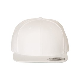 Six-panel construction flat visor classic snapback (6089), wht, Free Size