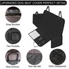 Femuar Dog Car Seat Cover with Storage Pockets Mesh Visual