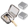 VOVCAMLS 2 Set Portable Ashtray Pocket Ashtray Windproof Ashtray with