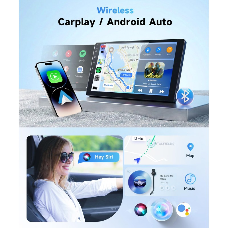 MAHVEC Android 15 Car Radio Stereo for Honda Civic 2006-2011