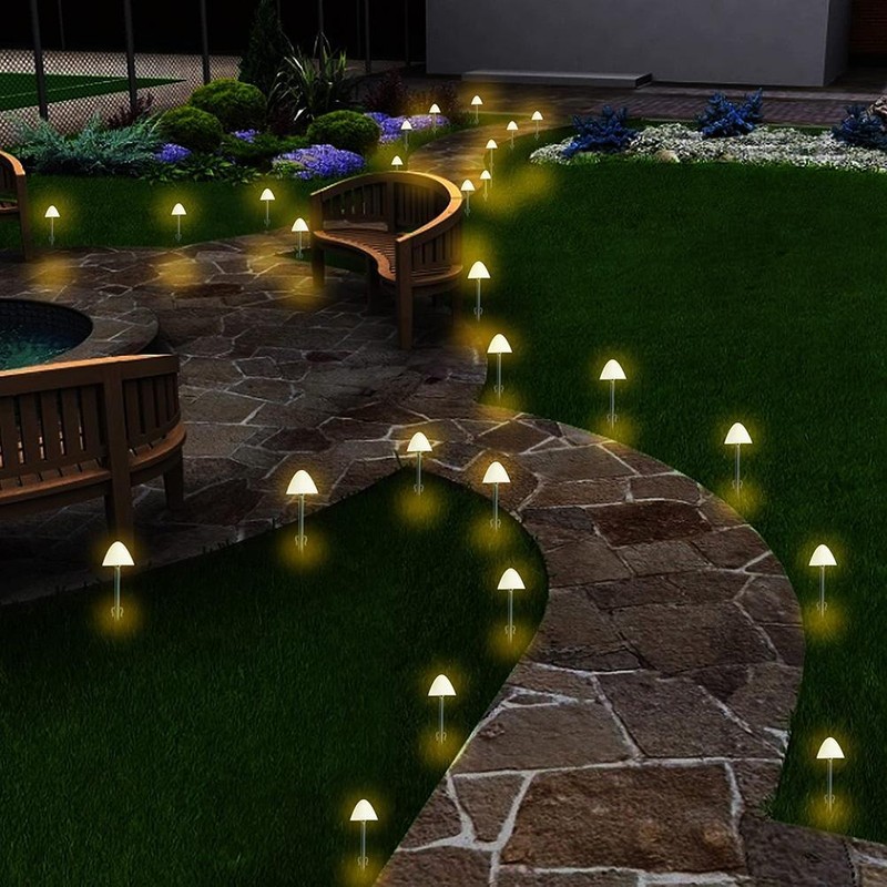 Solar Fairy Lights Outdoor LED Solar Light Mushroom String Light
