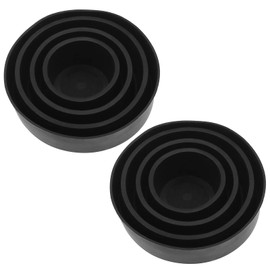 Be In Your Mind 2 x Car LED Headlight Dust Covers 45-90mm Rubber Seal Waterproof Dustproof Headlight Cap Car Headlight Housing Black