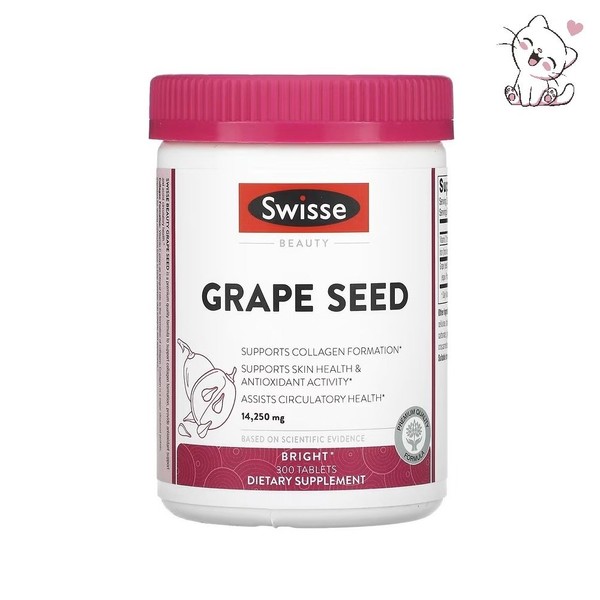 Swiss Ultiboost Grape Seed, 14,250 mg, 300 tablets / 스위스 울티부스트 포도씨, 14,250 mg, 300 정