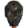 AC WORKS 30 Amp 4-Prong Dryer Wall Outlet Adapter (To