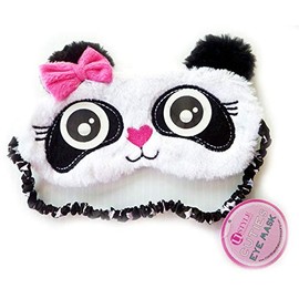 U-Style Cuties Animal Eye Sleep Mask, Relaxation Eyewear, Yoga Relaxation Accessories (White Cat)