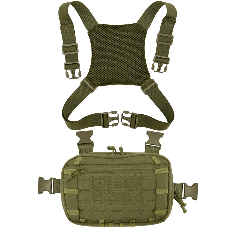 AUMENTAR Tactical EDC Chest Bag Utility Molle Chest Rig Pouch