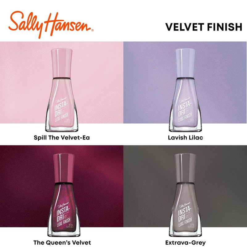 Sally Hansen Insta-Dri Nail Polish, Luxe Finish Collection, Spill the
