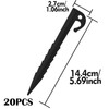 SZCXDKJ 20 Pcs Plastic Tent Pegs, Heavy Duty Plastic Camping