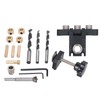 Aluminum Alloy 3-in-1 Pocket Hole Jig Kit for Precise Woodworking