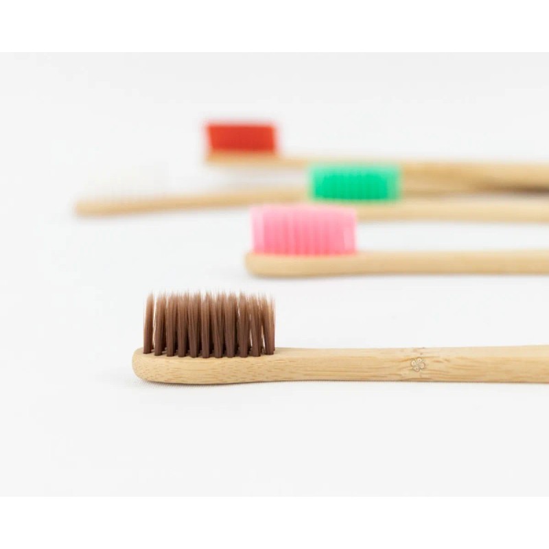 Paquete 200 Cepillo Dientes Bambú Biodegradable Suave