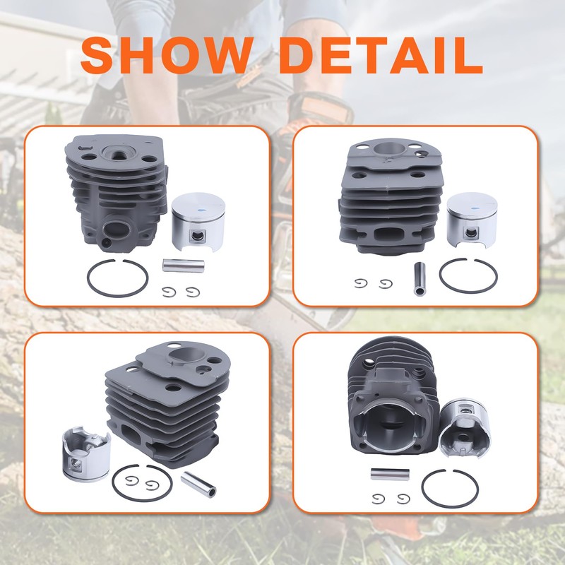 Mtanlo For Husqvarna 55 51 For Chainsaw parts, 46mm Cylinder