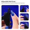 AIRSEE Nail Clippers for Acrylic Nails with Sizer and Catcher