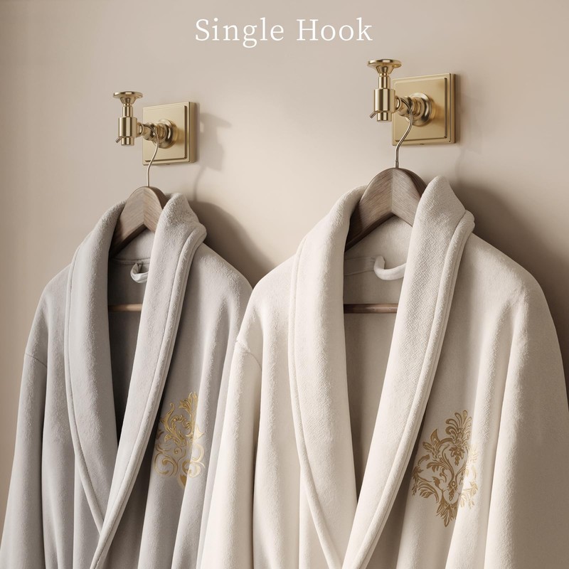Champagne Bronze Bathroom Accessories Set, 5 Piece Bathroom Towel Holder